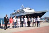 First Cruise Passengers of The Season Brighten The Day At Ege Port Kusadasi